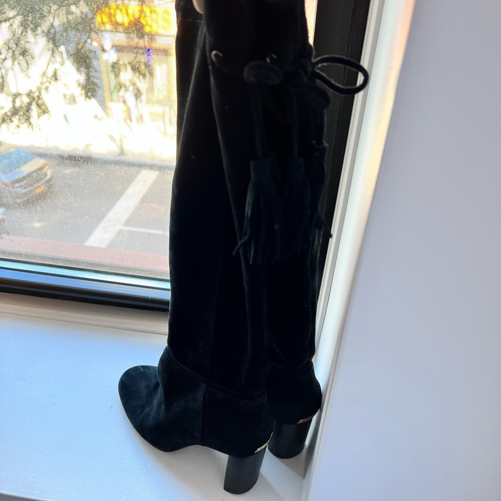 Kate Spade Black Suede Boots - Picture 2 of 4